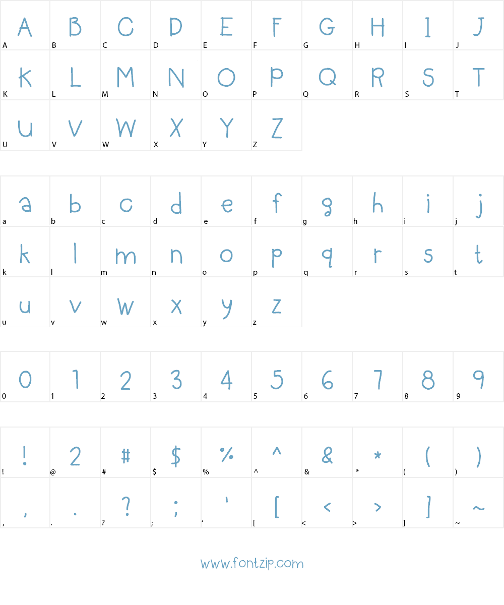 Troooble Font Character